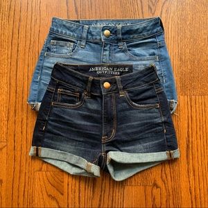 NWT ‼️ AE HiRise Shorts Bundle